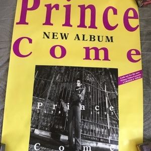 wb Wall Art - Prince COME Rare Mint German Promo Poster wb Wall Art - Prince COME Rare Mint German Promo Poster